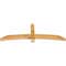 Ekena Millwork Bellingham Rough Sawn Timber Gable Bracket, Western Red Cedar, 72"W x 24"H x 4"D x 4"F, 8/12 Pitch GBW072X24X0404BEL00RWR - alternate 5